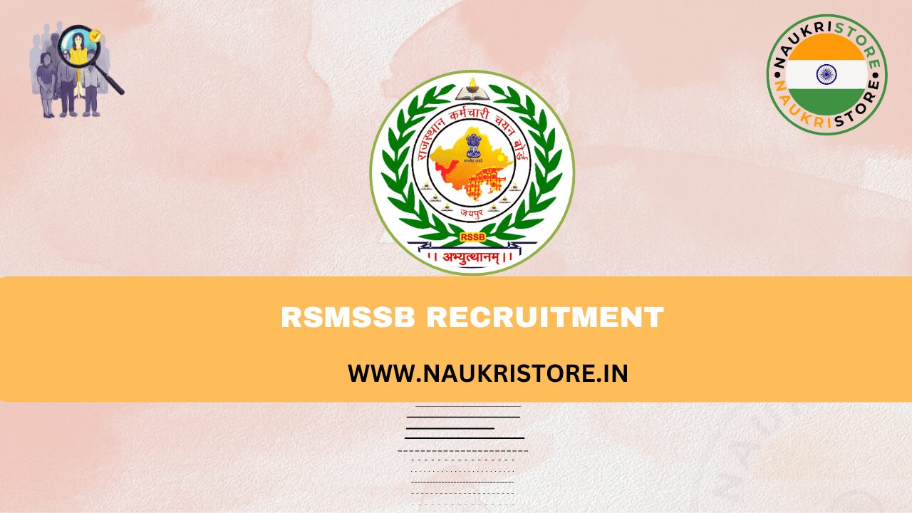 RSMSSB Recruitment